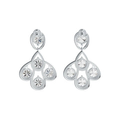 Sterling Silver Semi Mount Earrings Setting Round RD 6x6mm DHJ
