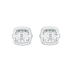 Sterling Silver Semi Mount Earrings Setting Cushion CU 5X5mm DHJ