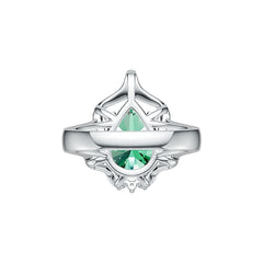 Sterling Silver Semi Mount Ring Setting Pear PE 13X9mm Syzjewelry