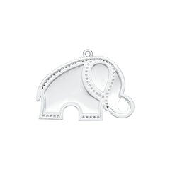 Sterling Silver Semi Mount Pendant Setting Round RD 1.0mm DHJ