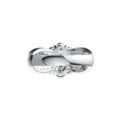 Sterling Silver Semi Mount Ring Setting Oval OV 7x5mm RD 3.5mm OV 4X3mm DHJ