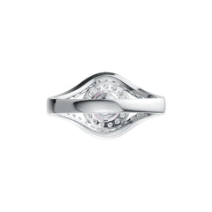 Sterling Silver Semi Mount Ring Setting Round RD 8.5mm DHJ