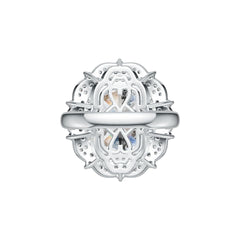 Sterling Silver Semi Mount Ring Setting Oval OV 15X13mm DHJ