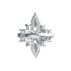 Sterling Silver Semi Mount Ring Setting  Marquise MQ 9x4.5mm PE 9x6mm OV 8x6mm Syzjewelry