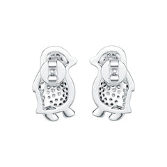 Sterling Silver Semi Mount Earrings Setting Round RD 1.5mm DHJ