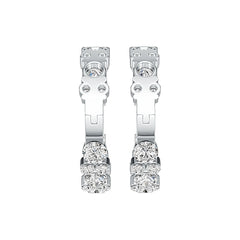 Sterling Silver Semi Mount Earrings Setting Round RD 5x5mm DHJ