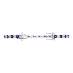 Sterling Silver Semi Mount Bracelet Setting Round RD 4x4mm DHJ
