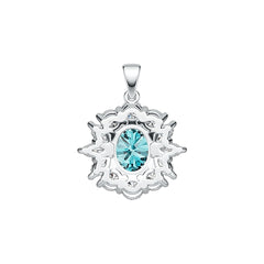 Sterling Silver Semi Mount Pendant Setting Oval OV 10X8mm DHJ