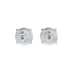 Sterling Silver Semi Mount Earrings Setting Round RD 8x8mm DHJ