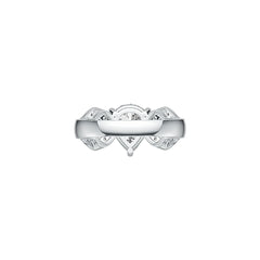 Sterling Silver Semi Mount Ring Setting Pear PE 10X8mm CU 5X5mm - Syzjewelry