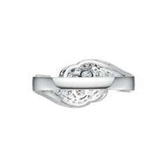 Sterling Silver Semi Mount Ring Setting Round RD 3.5mm DHJ
