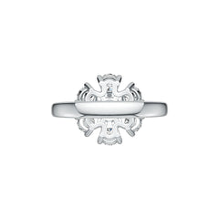 Sterling Silver Semi Mount Ring Setting Round RD 5x5mm RD 4x4mm DHJ