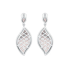 Sterling Silver Semi Mount Earrings Setting Round RD 1.25mm DHJ