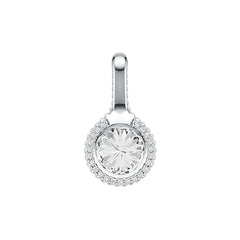 Sterling Silver Semi Mount Pendant Setting Round RD 10x10mm DHJ