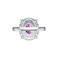 Sterling Silver Semi Mount Ring Setting Oval OV 9X7MM Halo Syzjewelry