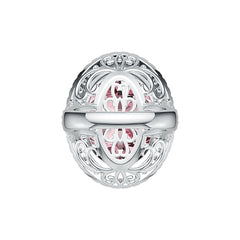 Sterling Silver Semi Mount Ring Setting Oval OV 24x19mm DHJ
