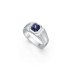 Men's 10K Gold CVD Diamond Ring Round RD 6x6mm Unisex Ring