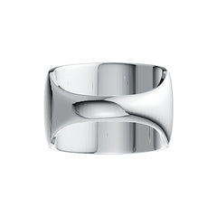 Sterling Silver Multi-Row Band Ring with White Topaz or Moissanite DHJ