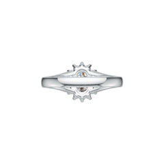 Sterling Silver Semi Mount Ring Setting Oval OV 7X5mm Halo DHJ