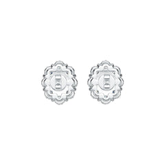 Sterling Silver Semi Mount Earrings Setting Oval OV 6X4mm DHJ