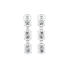 Sterling Silver Semi Mount Earrings Setting Oval OV 6X4mm DHJ