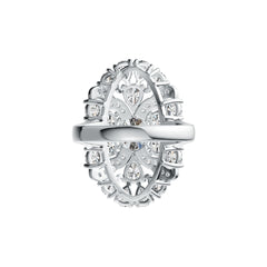 Sterling Silver Semi Mount Ring Setting Oval OV 8X6mm DHJ