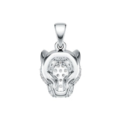 Sterling Silver Semi Mount Pendant Setting Round RD 1.5mm DHJ