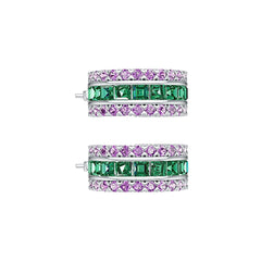 Sterling Silver Semi Mount Earrings Setting Princess SQ 3X3mm DHJ