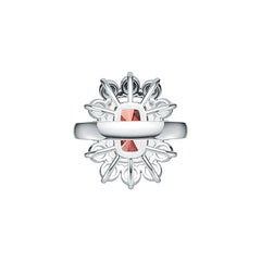 Sterling Silver Semi Mount Ring Setting Cushion CU 14X10mm DHJ