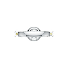 Sterling Silver Semi Mount Ring Setting RD 6x6mm OV 5x3mm DHJ