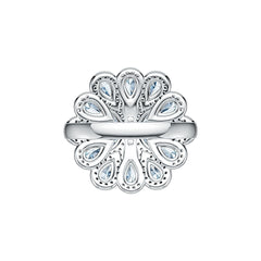 Sterling Silver Semi Mount Ring Setting Pear PE 5X3mm DHJ