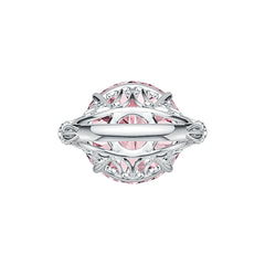 Sterling Silver Semi Mount Ring Setting Round RD 18x18mm Art Deco Style Syzjewelry