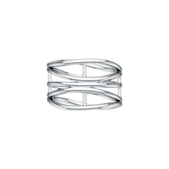 Sterling Silver Multi-Row Wave Ring DHJ