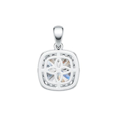 Sterling Silver Semi Mount Pendant Setting Cushion CU 11X11m Halo Syzjewelry