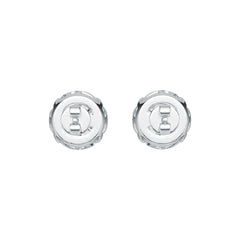 Sterling Silver Semi Mount Earrings Setting Round RD 6x6mm DHJ
