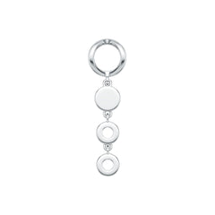 Sterling Silver Semi Mount Pendant Setting Round RD 1.0mm DHJ