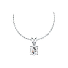 Sterling Silver Semi Mount Pendant Setting Oval OV 8X6mm DHJ