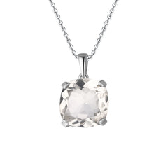 Natual Green Amethyst Necklace S925 Sterling Sliver Mother Gemstone Jewelry Gift