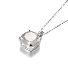 Natual Green Amethyst Necklace S925 Sterling Sliver Mother Gemstone Jewelry Gift
