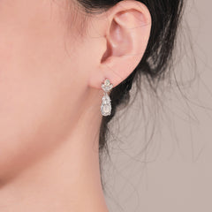 Natual White Opal Earring 925 Sterling Sliver Rael Gemstone Women Jewelry Birthone Gift